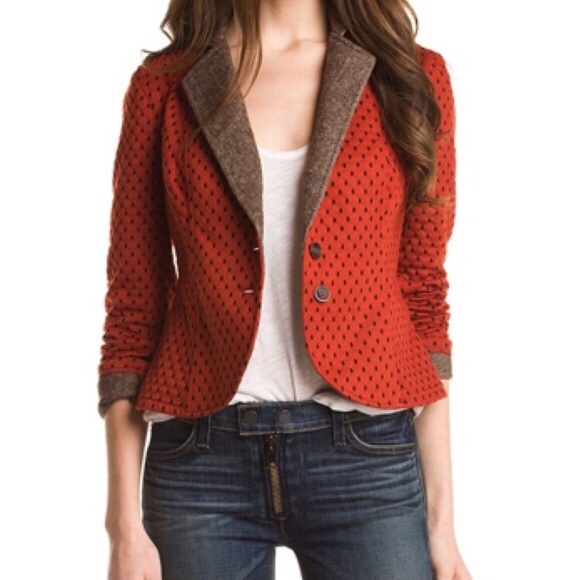 🌻hp🌻{free people} burnt orange quilted blazer - Picture 2 of 8